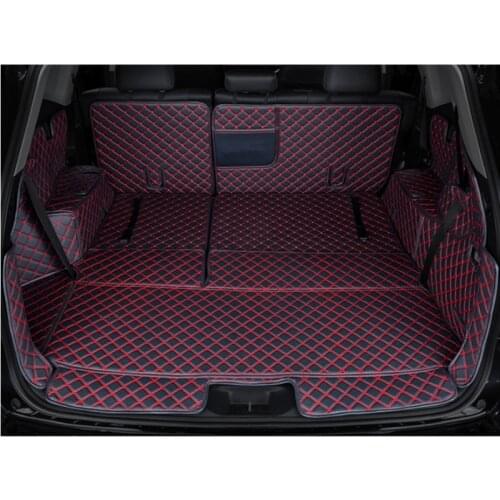 High quality! Special car trunk mats for Toyota Highlander 7 seats 2019-2014 waterproof durable boot carpets cargo liner mats