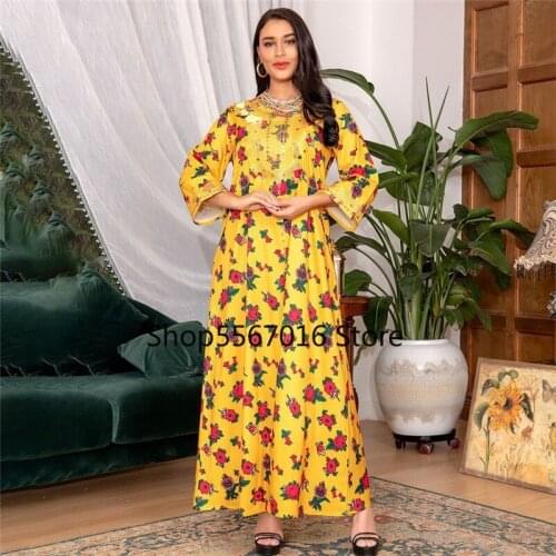 Kaftan Moroccan Dubai Turkish Islamic Clothing Long Dresses For Muslim Women Evening Gowns Malaysia Elegant Ladies Dresses