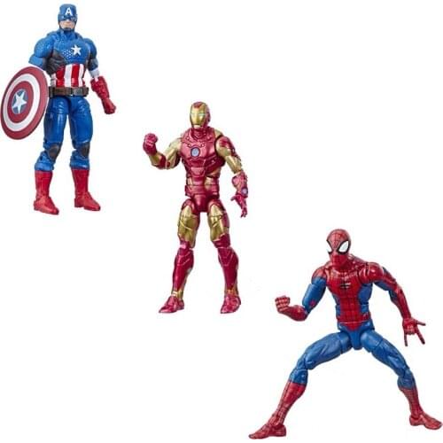 Marvel Legends Iron Spider Captain Military Action Figures Film and Television Surrounding Ornaments Model Toy