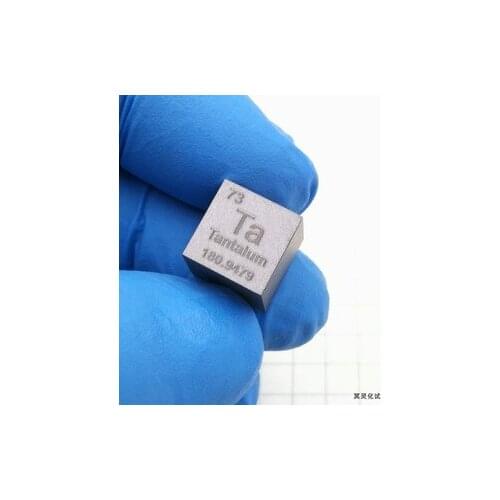 Tantalum Metal Periodic Phenotype Cube 10mm Ta Greater than or Equal to 99.9% Spiritualization Test Element Collection
