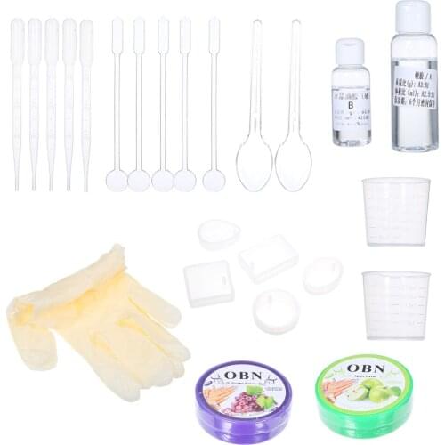 DIY Handmade Resin Casting Molds Kit Ornaments Making Silicone Mould Metal Pendant Craft Kit