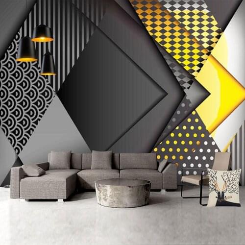 Custom Photo Wallpaper Modern 3D Personality Geometry Murals Living Room Bedroom Background Wall Paper For Walls Papel De Parede
