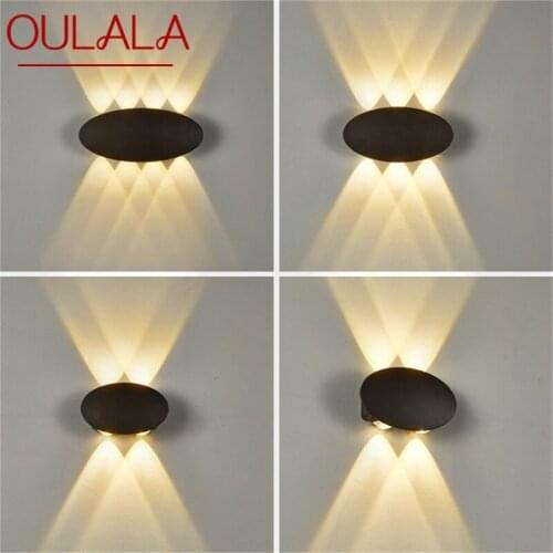 OULALA LED Wall Lamp Modern Outdoor Light Creative Sconce Waterproof Fixture For Home Corridor