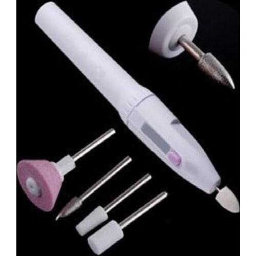 6 in 1 Toe Drill Buffing Files Pen Electric Nail Art Tool Set Manicure Salon Shaper Grinding Remove Calluses Polisher Nails Tool