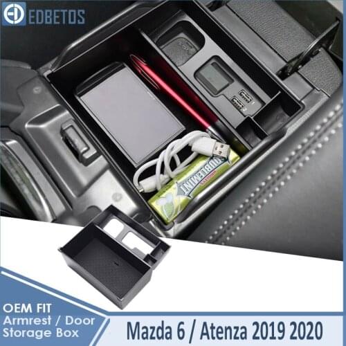 For Armrest Box Mazda 6 Atenza 2019-20 Central Armrest Storage Box Container Holder Tray Car Organizer For Mazda 6 Atenza 19-20
