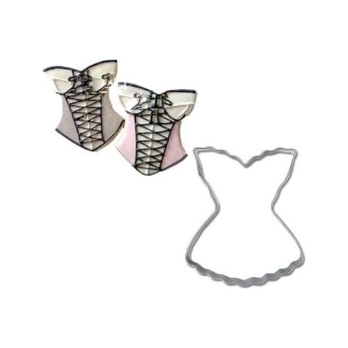 Sexy Lace Dress/underwear Shape Cookie Cutter Mould Stainless Steel Metal Mold Pastry Biscuit Cake Tools Baking Product