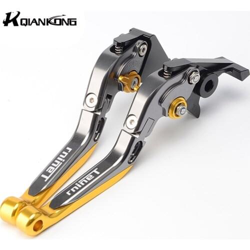 Motorcycle Adjustable Folding Brake Clutch Levers Handlebar Hand Grips rninet logo For BMW R NINE T RNINETCafe Racer 2017 2018