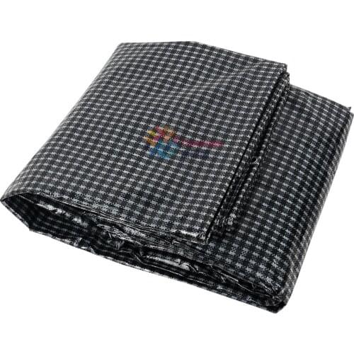 Agricultural Greenhouse Black And White Grid Transparent Film Thicken Rainproof Tarpaulin PE Outdoor Garden Sunshade Awnings