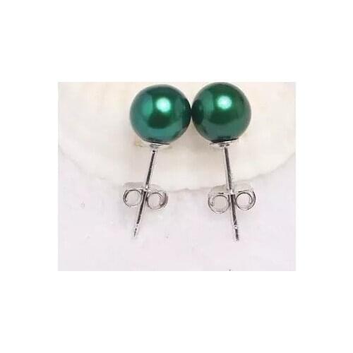 2019 Trendy Colors Hot Design Metal Stering Sliver Natural Freshwater Pearl Stud Earrings for Women Girl Gift SE02
