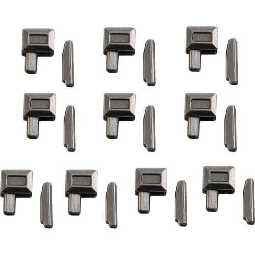 10 Sets Metal Repair Zipper Stopper Open End Zipper Sewing Stopper Accessories Zipper DIY For Clothes