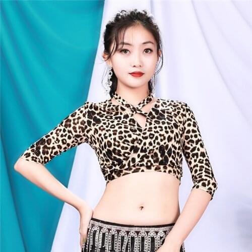 Sexy Leopard Tops Tassel Skirt Eastern Oriental Belly Dance Costumes Women Belly Dancing Clothes Practice Belly Dance Wear