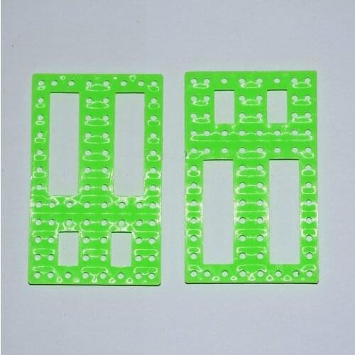 10/100pcs Green or blue Shutters/ frame /diy small production technology/science model toy building materials/toy parts