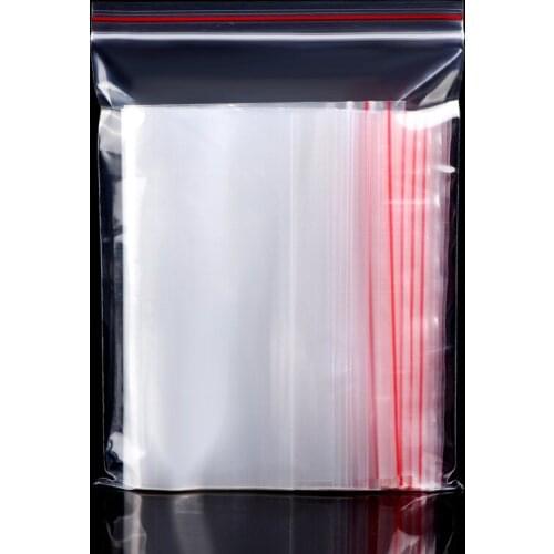 1000Pcs Clear Ziplock Bag Transparent Jewelry/Food Storage Bag Kitchen Package Bag Reclosable Gift Packaging Pouches 8 Sizes