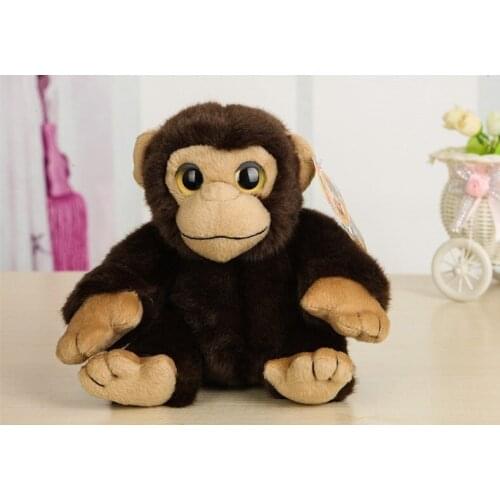 18cm Cute Orangutan Plush Toy Real Life Gorilla Stuffed Animal Toys Dolls Perfect Kids Toys Christmas Gifts