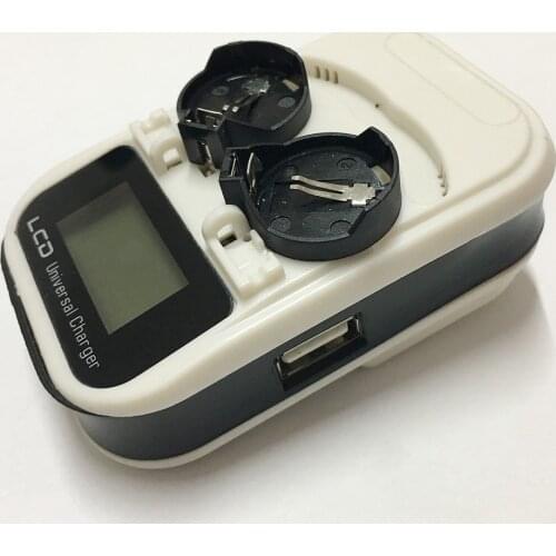 3.6V LCD EU Plug Button Battery Charger Recharging for LIR2016 LIR2025 LIR2032 ML2016 ML2025 ML2032 US Plug Battery Charger