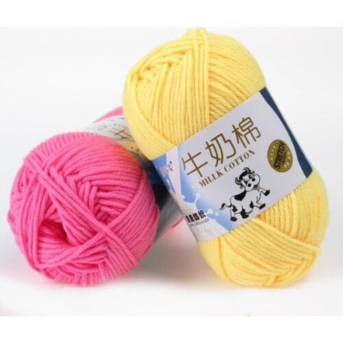 50G/Pcs Winter DIY Soft Milk Cotton Yarn Baby Wool Yarn for Knitting Hand Knitted Blanket Sweater Scarf Doll Crochet Yarn
