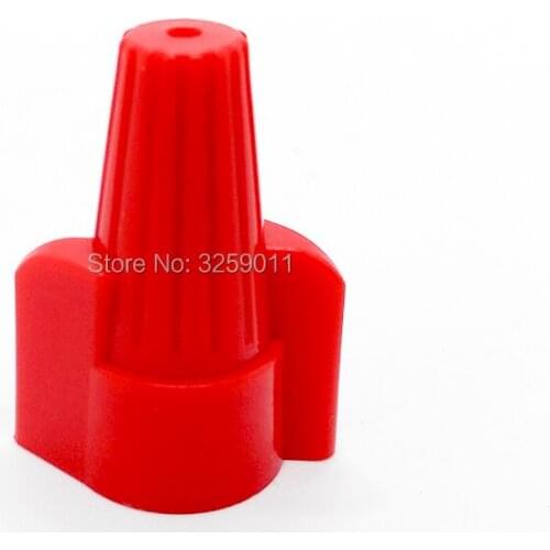 50PCS Screw-On Winged Wire Connectors P 13 Red Nylon Double Wings close end wire Cap terminal 18-8 AWG