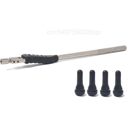 Automobile Tire Nozzle Tr412 Tire Nozzle (equipped with 1 Replacement and Disassembly Tool) 4 Pieces