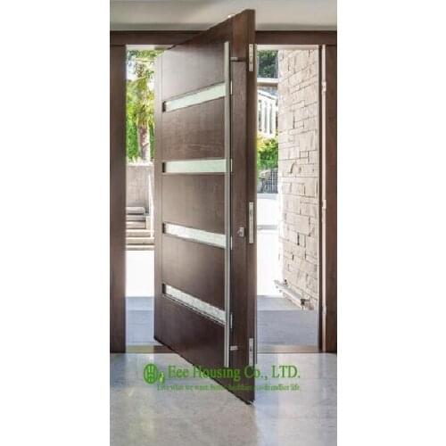 Solid wood pivot front door for sale, modern external pivot doors