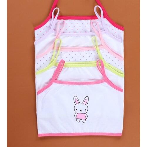 Childrens underwear vest junior students small sling training bra period cotton girls childrens corsets to wipe the chest