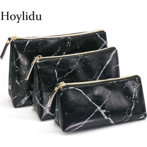 Hoylidu Black Cosmetic Bags