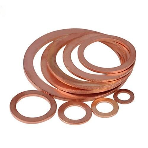 M14 M16 M18 M20 M22 Brass Purple Color Flat Washers 1-1.5-2mm Inner Diameter Brassiness Meson Washer