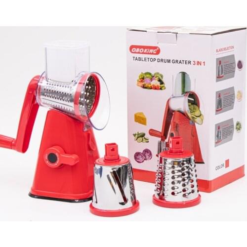 Multifuncional Round Grater Chopper Potato Kitchen Accessories Manual Vegetable Cutter Slicer Wide Mouth 2021 Vegetable Cutter
