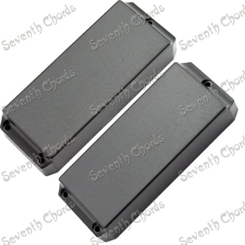 A Set of 2 Pcs Black Sealed Closed Type Pickup Covers For Electric Bass Guitar (3 Screw hole) Bass Pickup Covers