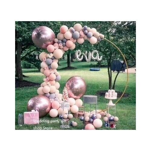 New 2021 new iron art round background arch decoration decoration accessories birthday party stage wedding outdoor decoration
