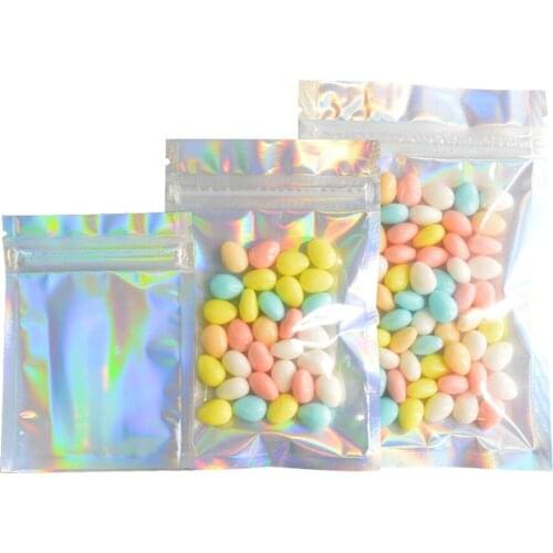 Food grade packaging bag gift packaging zipper bag jewelry bag candy cookie bag Laser aluminum film bag