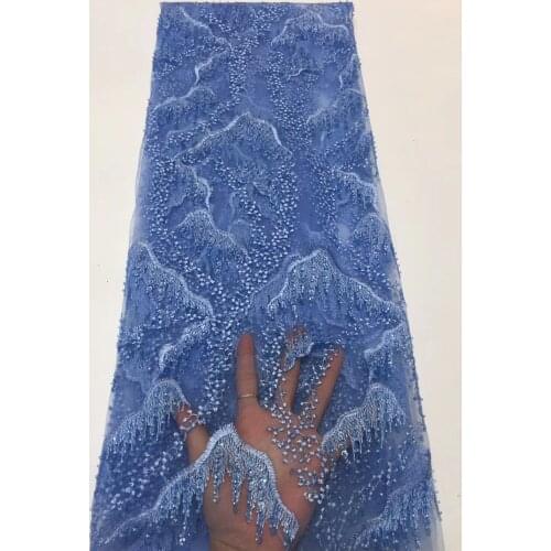 Most African Lace Fabric 2021 High Quality Lace Embroidery French Mesh Nigeria Lace Fabric Material ZX36871