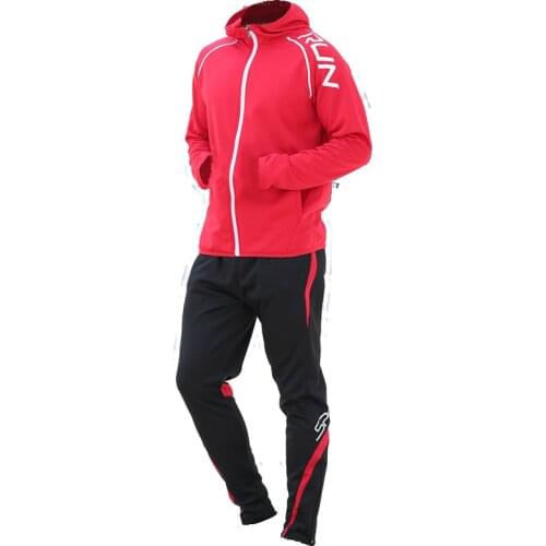 Sports Tracksuit Velvet Football Jerseys Sets Clothes Men Kids Winter Hooded Running Soccer Tracksuits Uniforms Adult Sportswear