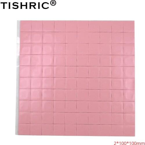 TISHRIC 2018 Red Thermal Pads 2mm For Fan PC computer heat sink Cooling Cooler CPU GPU Heatsink Conductive Silicone Pad