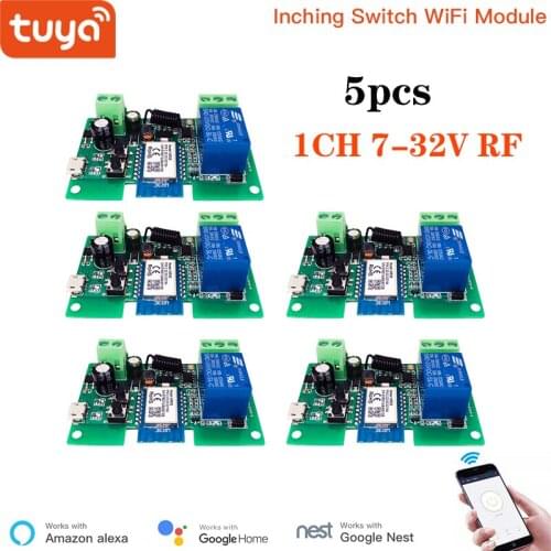 Smart Wifi Switch Supports 1 way Control, Smart Home Universal Module, can be Used With Alexa Google Home Smart Life Application