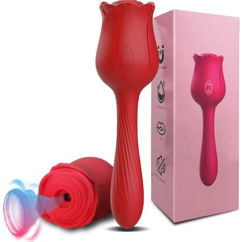Rose Vibrator Clitoris Sucker Female Dildo Sucking Vibator Vacuum Stimulator Sex Toys for Women Nipple Vagina Toys for Adults 18