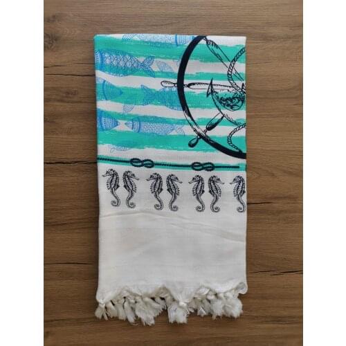 Peştamal Banyo Havlusu %100 Pamuk,Spa ve Plaj Havlusu 100x180 Baskılı