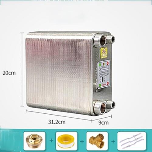 1unit 100 Plates stainless steel heat exchanger Beer Wort Chiller Cooler Home Brewing Beer Brazed plate type water heater SUS304