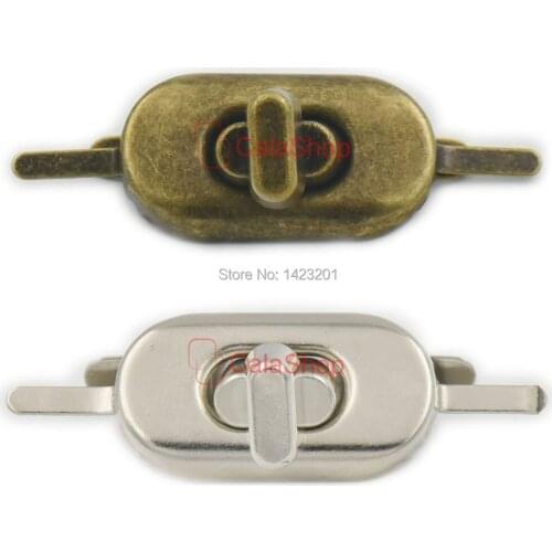 60 Pcs / Lot 20mmX35mm Latch Trunk Catch Box Toggle Case Bolt Bag Lock Closure Suitcase Leather Purse Handbag Wholesale