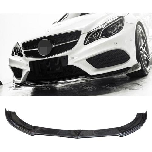 Auto Body Kits Carbon Fiber Front Lip Bumper Chin Spoiler Wing Splitters for Mercedes Benz E Class W207