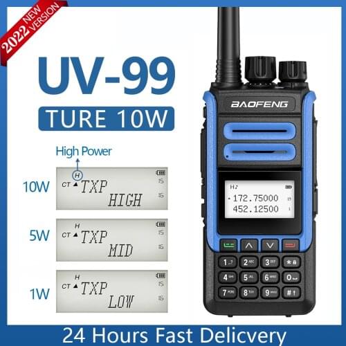 BaoFeng UV-99 10W Max Power Walkie Talkie Radio Station Comunicador 30KM Transceiver Upgrade UV-5R BF-9R PLUS Two way Radio