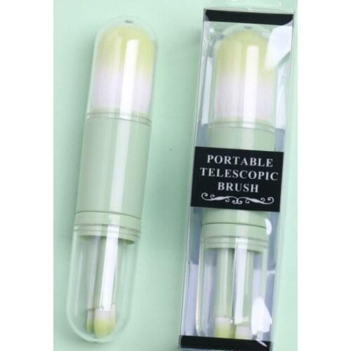 Four in one makeup brush multifunctional portable makeup brush eyebrow brush lip brush eye shadow powder puff blush brush TSCM1