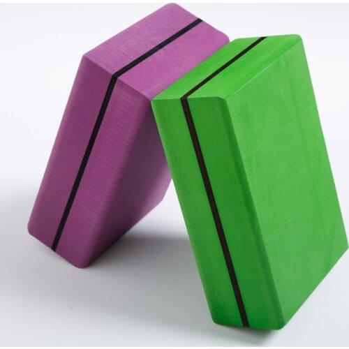 TPE Yoga Colored Blocks High Density Yoga Bricks Green Fitness Blocks Brick Yoga Accessories Body Building Apparatus Equipment