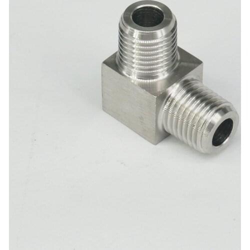 Pressure 2800 Psi 1/8" NPT Male Elbow Pipe Fitting 304 Stainless Steel Water Gas Oil