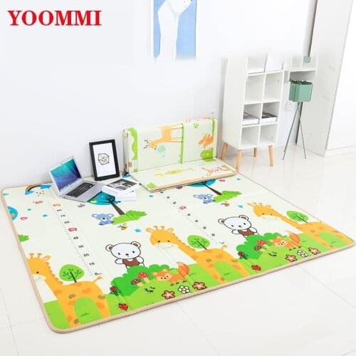 Baby Play Mat Baby Playpen Cartoon Playmat Educational Childrens Carpet Climbing Pad Toddler Carpet Kids Rug Baby Fence Mat