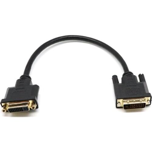 DVI-D Dual Link (24+1) Digital Video Male to Female Extension Cable 30cm In Stock