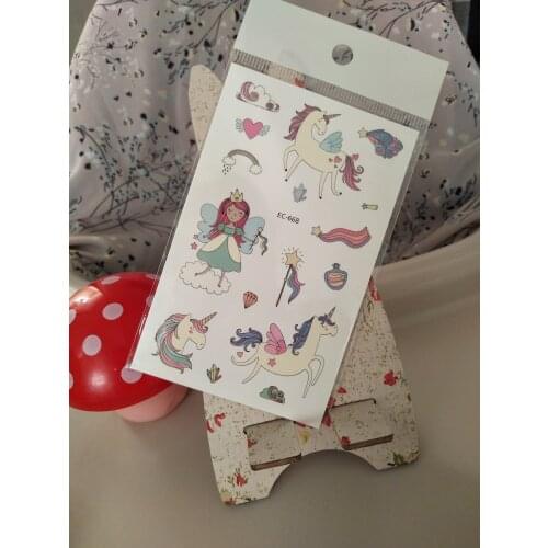 Unicorn Magic Girl Temporary Tattoos Cartoon Kids Fake Tattoo Sticker Waterproof Tatto Art Tatoo Hand Arm For Child Boy