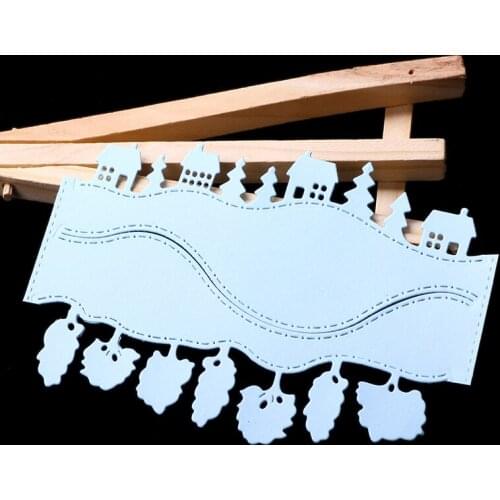 ABOOM Metal Cutting Dies Scrapbooking Plant Hill New Stamps and Dies DIY Craft Embossing Dies Carding Making Embossing Folder