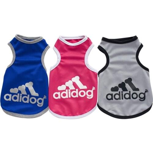 Cute Pet Dog Clothes Soft Dogs Vest New Fashion Sports Cat Shirt Pet Clothing Spring/Summer Cool Sweatshirt Coats For Small Pets
