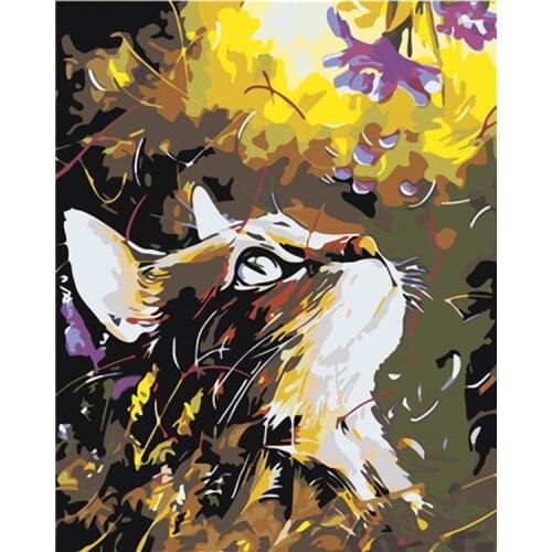 Love.Thanks Animal Diamond Art Cat Diamond Painting Set Embroidery Kit Diamond Embroidery Rhinestones Painting