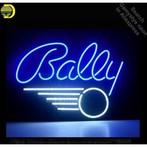 BALLY PINBALL GAME Neon Sign Recreation Game Room WALL Handcraft Neon Bulbs Glass Tube Store Display Commercial Lamp VD 17x14